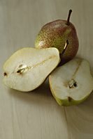 Still life of pear and pear halves - Ellery Chua