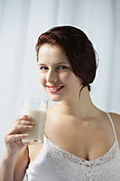 Woman with glass of milk - Alex Mares-Manton