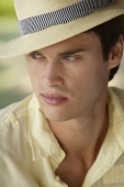 portrait of young man wearing hat - Alex Mares-Manton