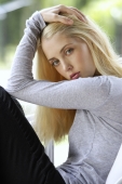 portrait of young blond woman - Alex Mares-Manton