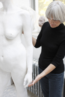 artist with sculptor - Dennison Bertrand