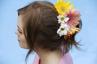 Young woman with flowers in hair - Alex Mares-Manton