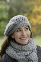 Young woman in knit hat and scarf - Alex Mares-Manton