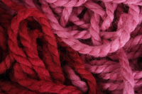 Pink and red yarn - Ellery Chua
