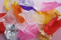 empty candy wrappers - Ellery Chua