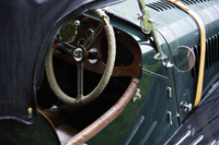 Close up of steering wheel of antique car - Alex Mares-Manton