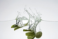 slices of lime in water - Nugene Chiang