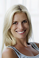 Head shot of blond woman smiling - Alex Mares-Manton